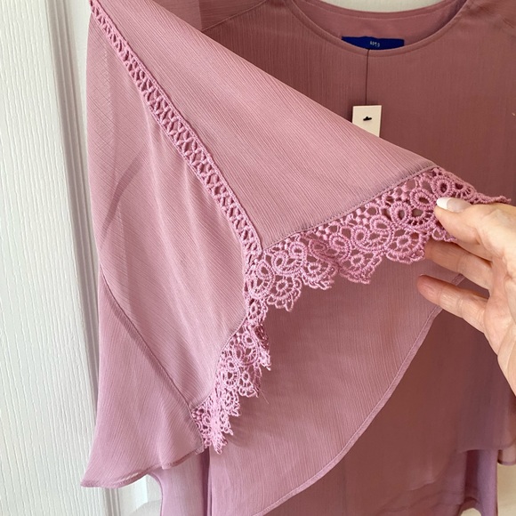 Apt. 9 Poncho Top Mauve Size L - Picture 5 of 7